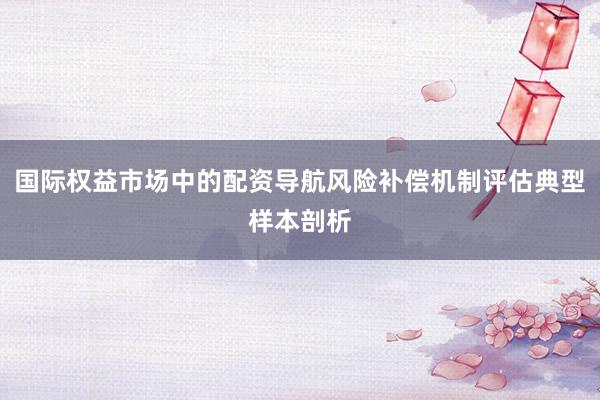 国际权益市场中的配资导航风险补偿机制评估典型样本剖析